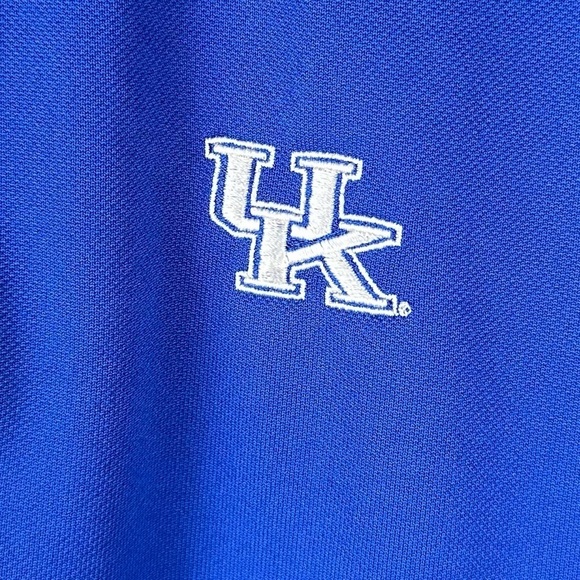 Antigua Embroidiered UK Wildcats Logo Short Sleeve Polo Shirt - Picture 6 of 9